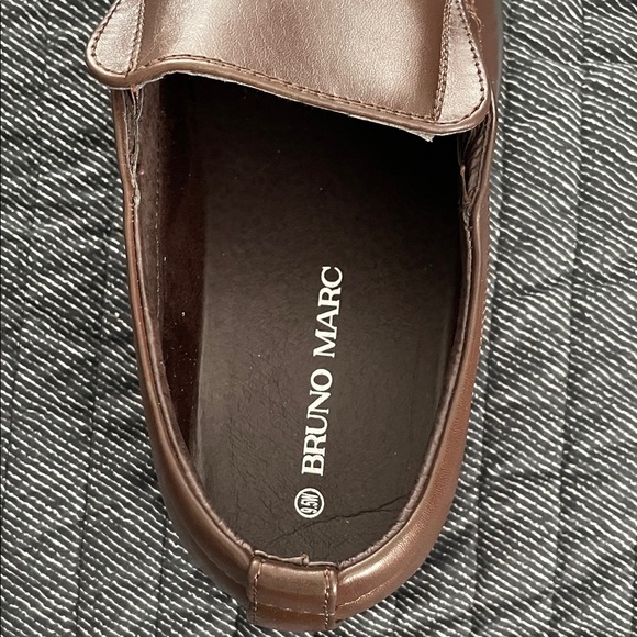 Bruno Marc Men's Elegant  Dark Brown Slip-On Loafers - Picture 7 of 9